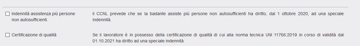 Indennità assistenza più persone non autosufficienti Indennità assistenza più persone non autosufficienti